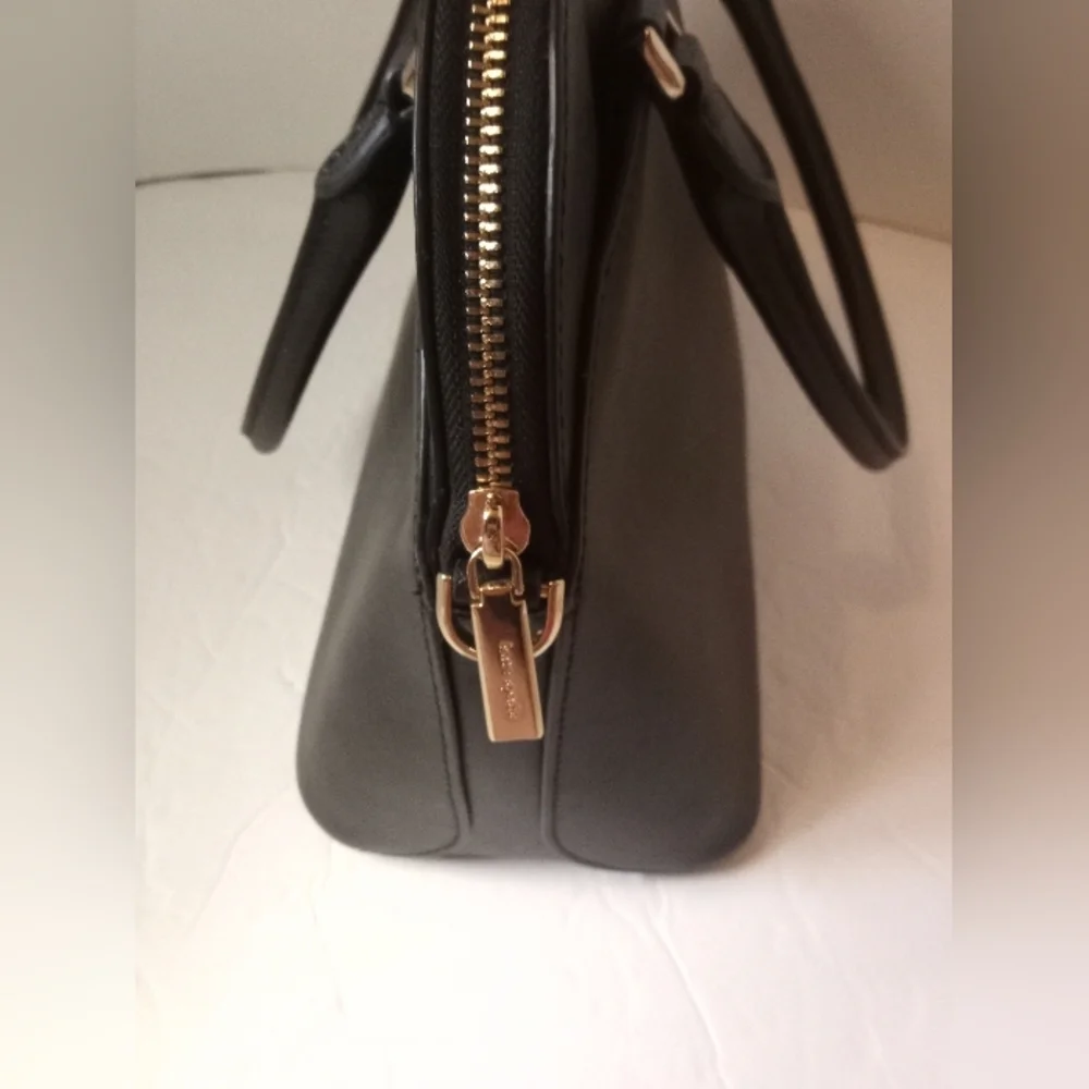 Kate Spade Payton Medium Dome Satchel Handbag Women's Bag Heart Black Leather - Picture 3 of 8
